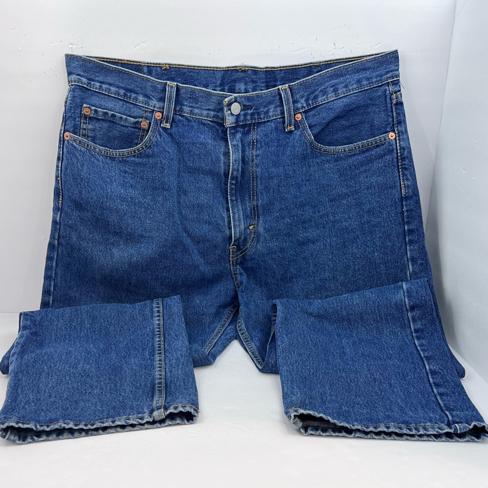 LEVI’S 505, ALMOST NEW, WAIST 38 LENGTH 30, BLUE COLOR, FRONT ZIPPER, 100%COTTON